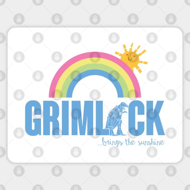 GRIMLOCK BRINGS SUNSHINE Sticker by ROBZILLA